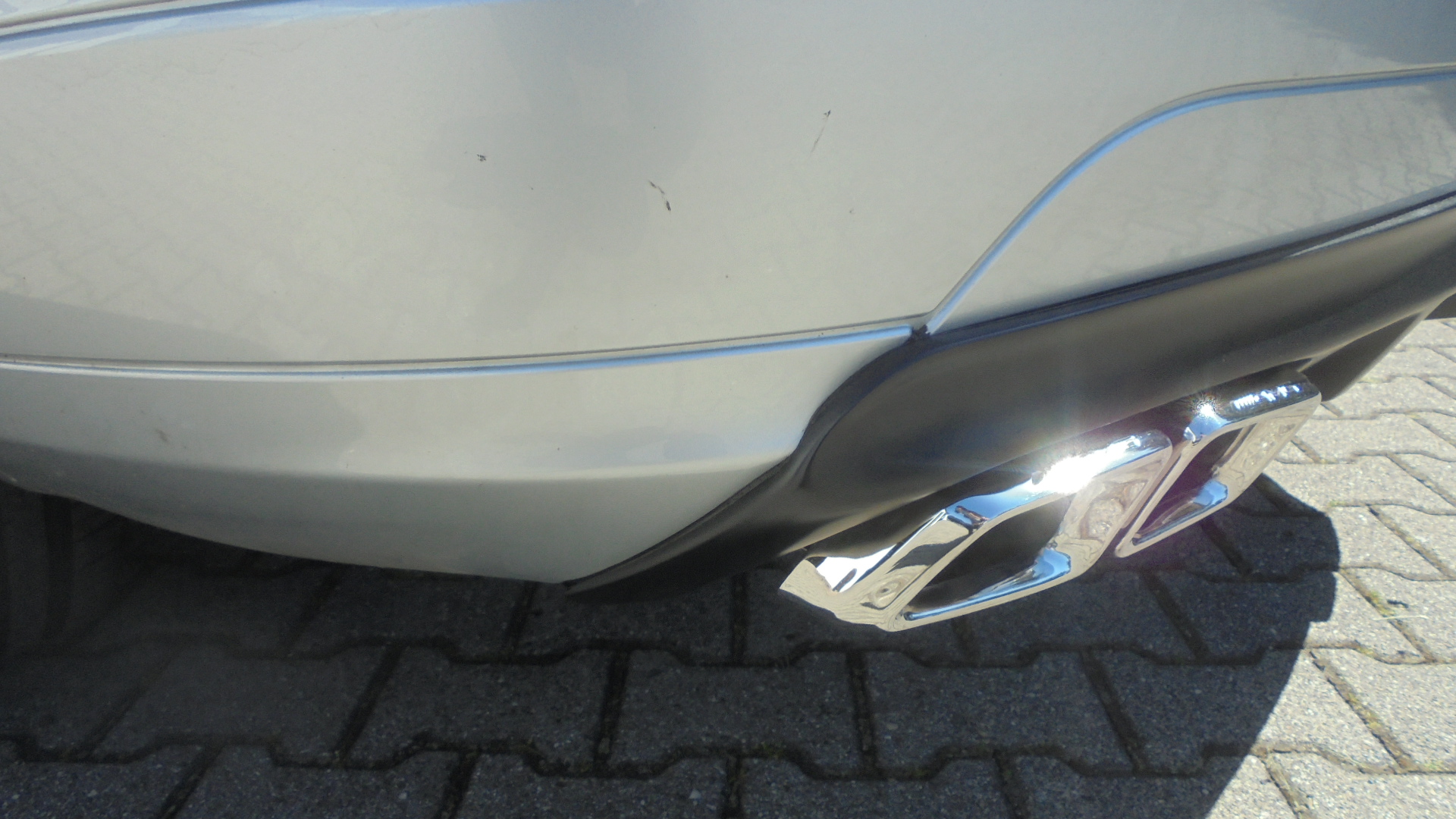 Diffusor C-Klasse W204 Limo. Seriensto&szlig;stange Baureihe 03.07-03.11